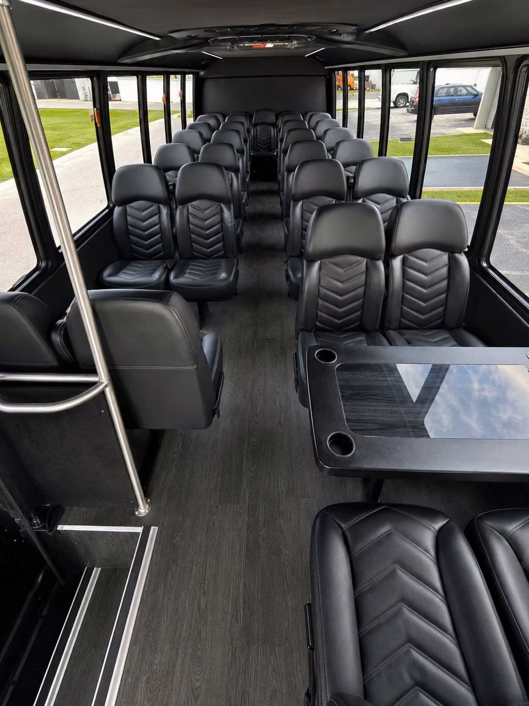 18 passenger minibus interior