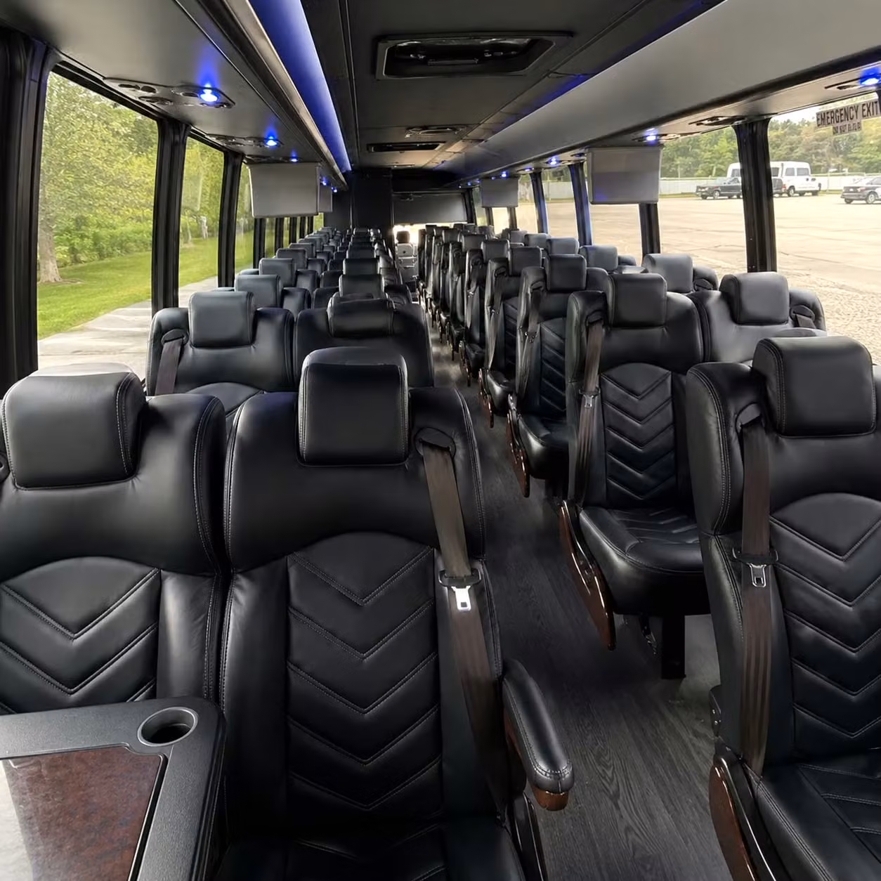 28 passenger minibus interior