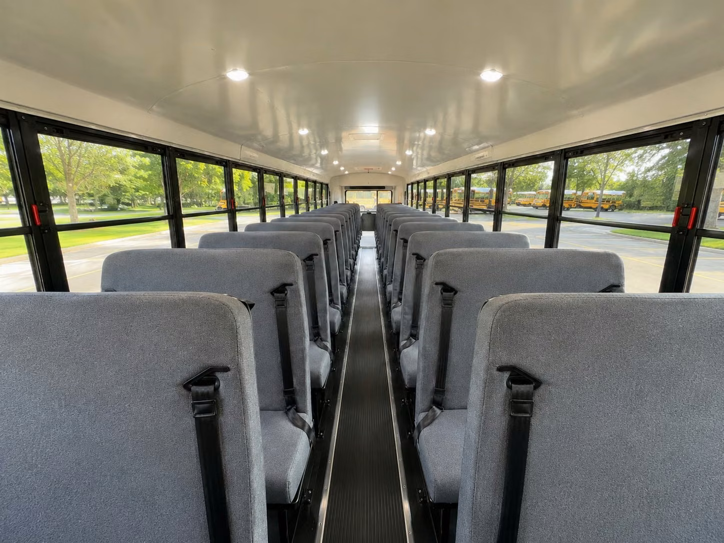 school bus inside